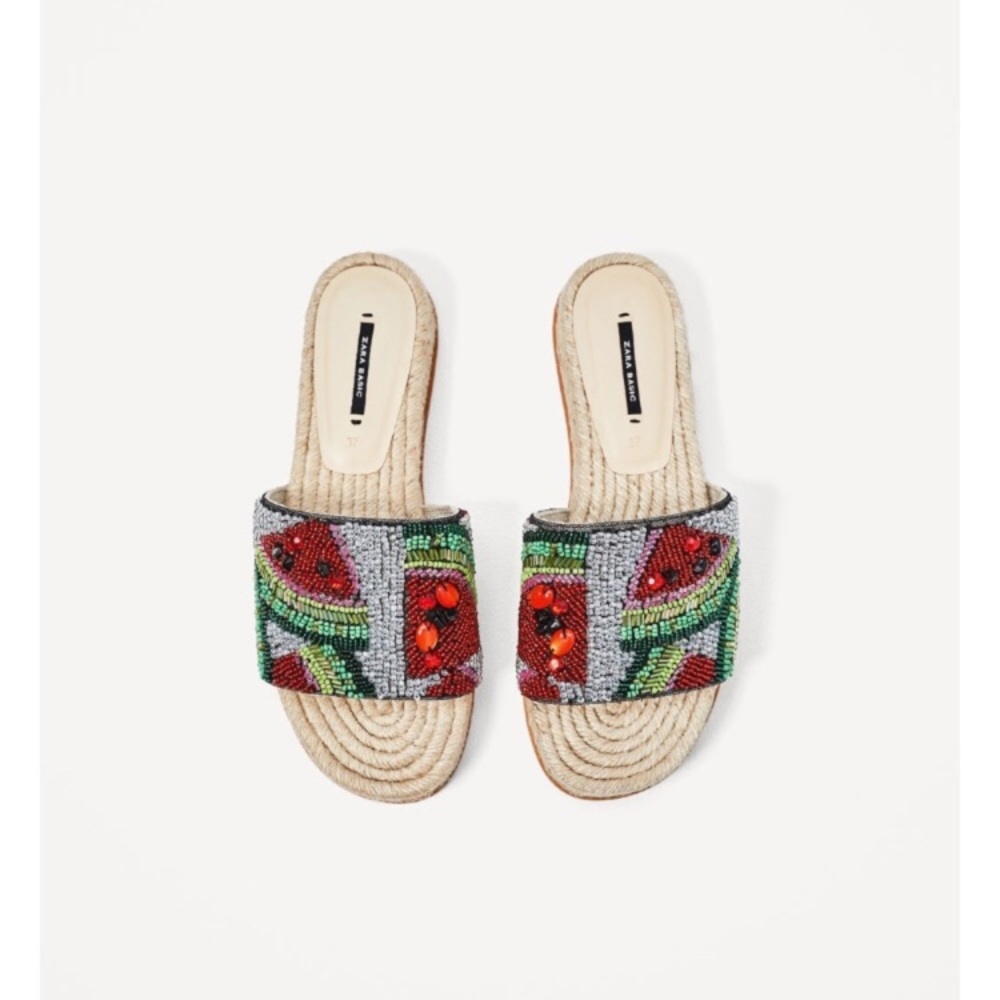 Zara sandals/slide ons